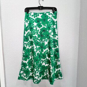 J Crew Slip Skirt In Greenhouse Floral Print